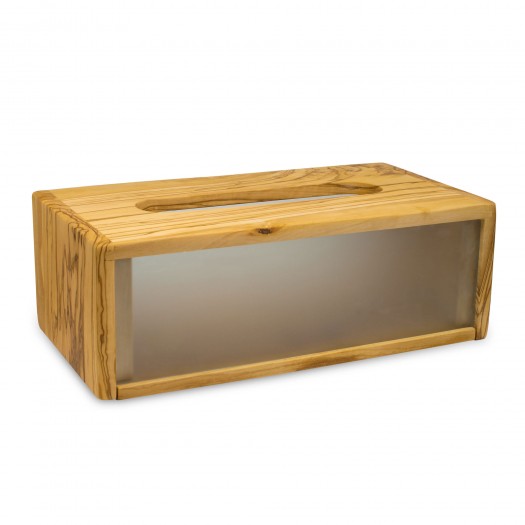 DESIGN tissue box olive wood for cosmetic tissues