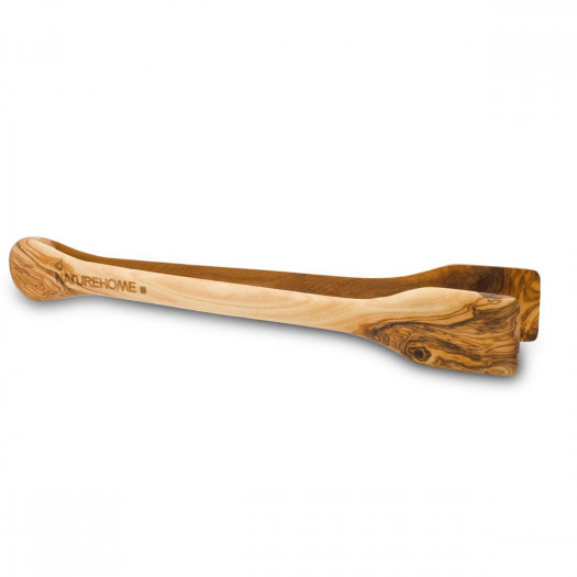 Barbecue pliers wide olive wood 