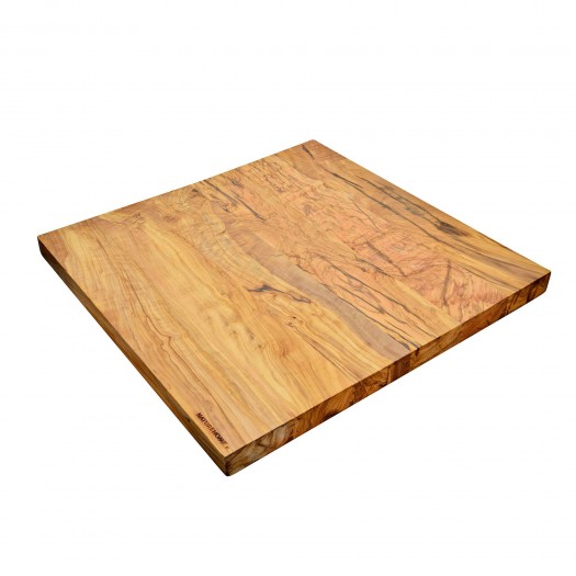 Cutting board PROFI made of olive wood, 60 x 60 cm