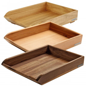 CLASSIC wooden tray 35 x 25 x 8 cm, div. sorts of wood