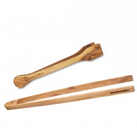 Pliers Set Olive Wood: Kitchen Tongs & BBQ Clamps 
