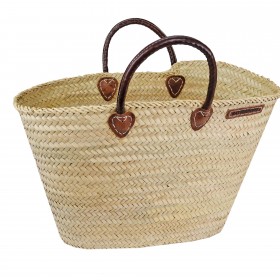 Palm leaf basket bag 