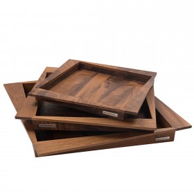 NH-Q wooden tray walnut wood, div. sizes