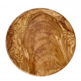 Large plate, olive wood, round, 26cm 
