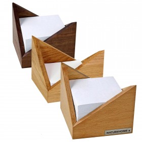 SKRIPT memo box 11,5 x 11,5 cm, div. sorts of wood