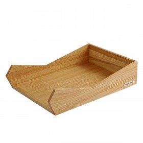 SKRIPT letter tray DIN A4 oak, stackable