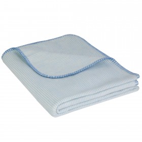Baby Jacquard Blanket MIKA Cotton (Organic) Light Blue 70 x 100 cm