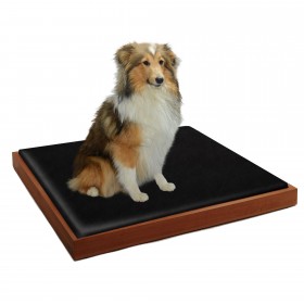 DESIGN dog bed beech wood 80/85 x 60/65 cm incl. mattress, div. models