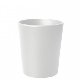 Ceramic pot matt white Ø 19 cm