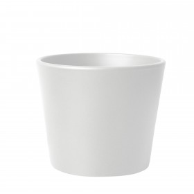 Ceramic pot matt white Ø 16 cm