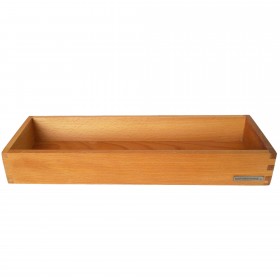 Candle tray beech wood, 45 x 15 cm