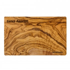 Engraved product: cutting board olive wood 35 x 18 cm with individual engraving