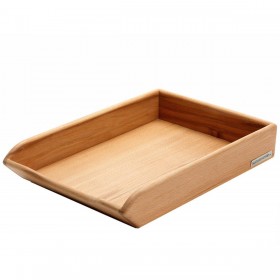 CLASSIC desk tray beech wood, 35 x 25 x 8 cm