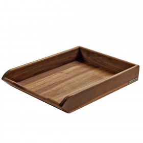 CLASSIC wooden tray walnut, 35 x 25 x 8 cm