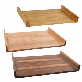 NH-U wooden tray 52 x 36 x 5,5 cm, various types of wood