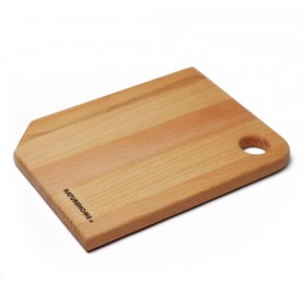 wooden Chopping board with hole (eggholder) 26 x 20 cm beech