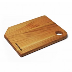 wooden Chopping board with hole (eggholder) 26 x 20 cm cherry wood
