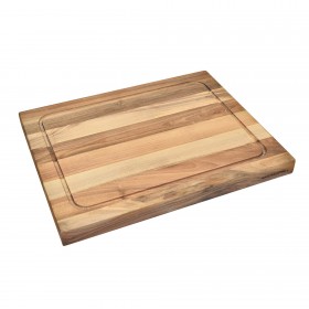 Cutting board with walnut juice groove on both sides, 50 x 40 x 4 cm
