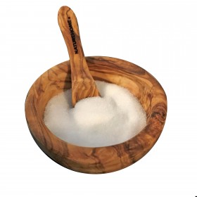 Sugar bowl approx. 10 cm with olive wood spoon 