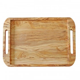 NH-F tray flat with handle olive wood 50 x 35 cm
