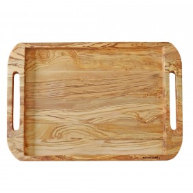 NH-F tray flat with handle olive wood 50 x 35 cm