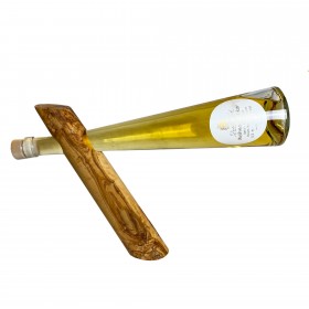 Weinflaschenhalter Olivenholz diagonal