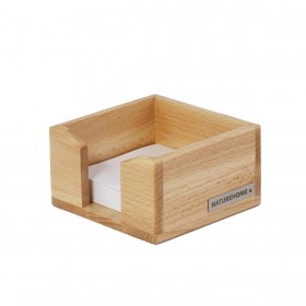ECO memo box beech wood, 11.5 x 11.5 x 6.5 cm