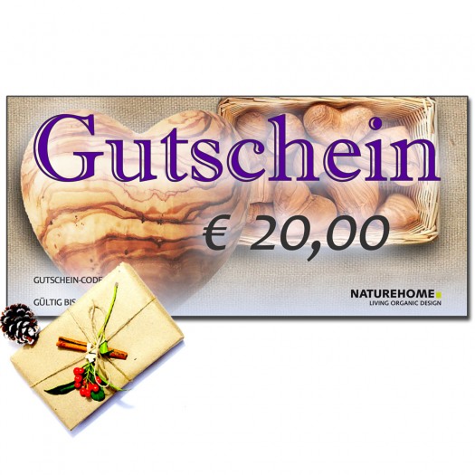 Geschenk-Gutschein, Wert: 20 EUR