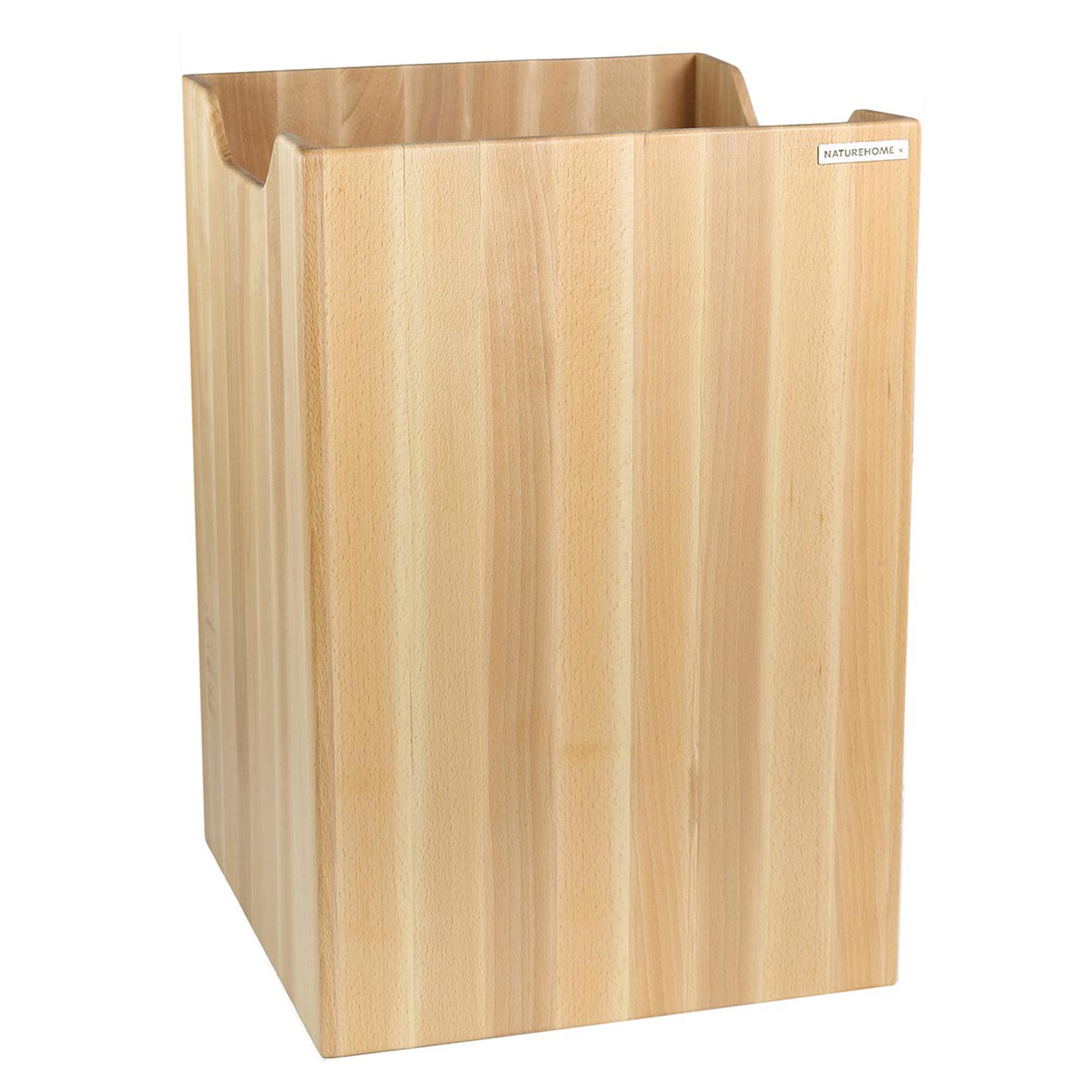Papierkorb Holz ECO hergestellt in Handarbeit Buche Natur geölt | NATUREHOME
