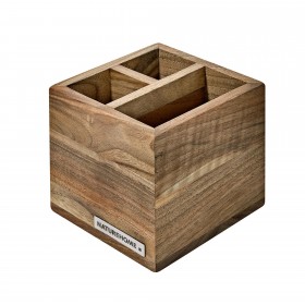 Stiftebox Aufbewahrungsbox Pinselbox Stifteköcher aus Holz für Büro und Hause 