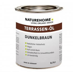 Terrassen-Öl Holzöl für Außenbereich 0,75 l Dunkelbraun